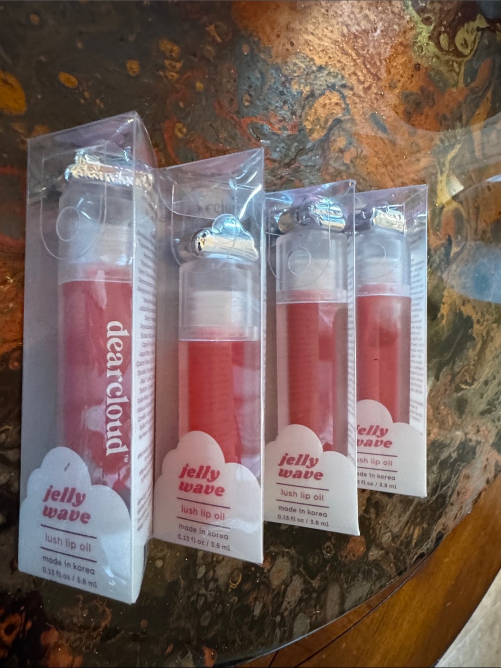 Lot of 4 Jelly Wave Lush Lip Oil